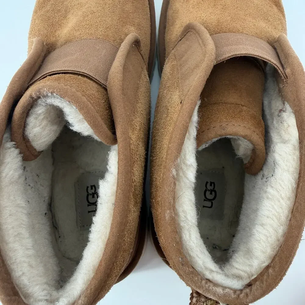 Ugg Men's Chestnut Brown Suede Neumel Flex Casual Boots‎ Size 10 M